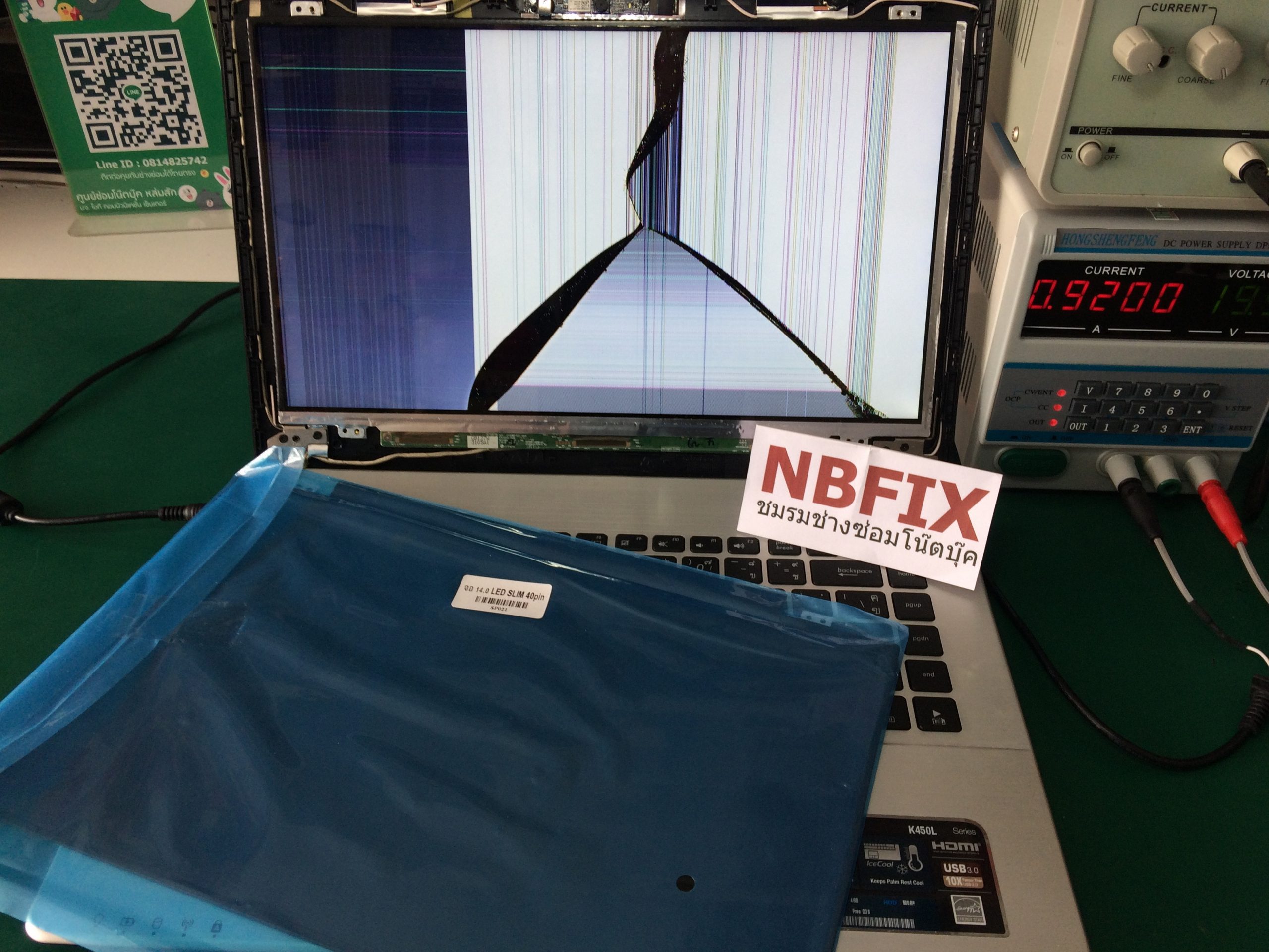 ASUS K450L เปลี่ยนจอ