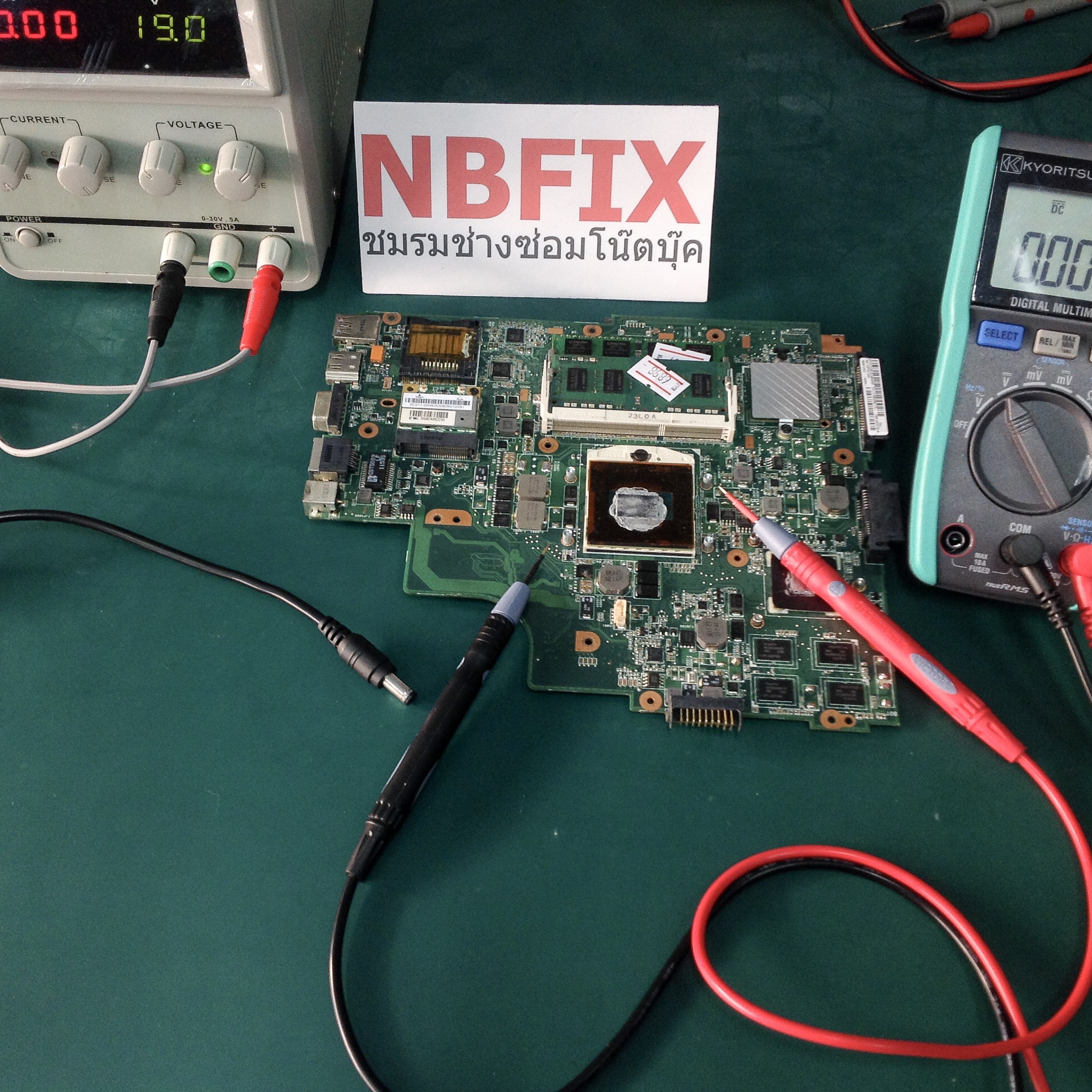 ASUS A43SD อาการเปิดไม่ติด