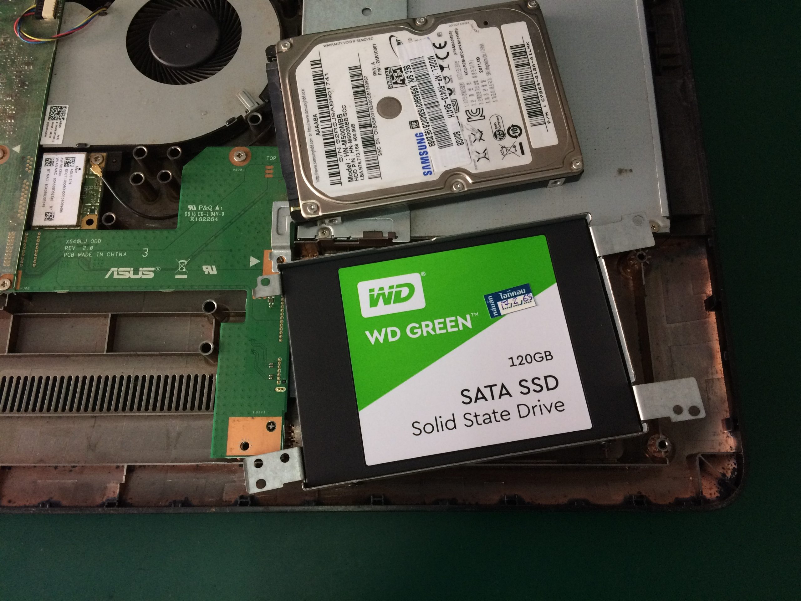 ASUS K540L เปลี่ยน SSD