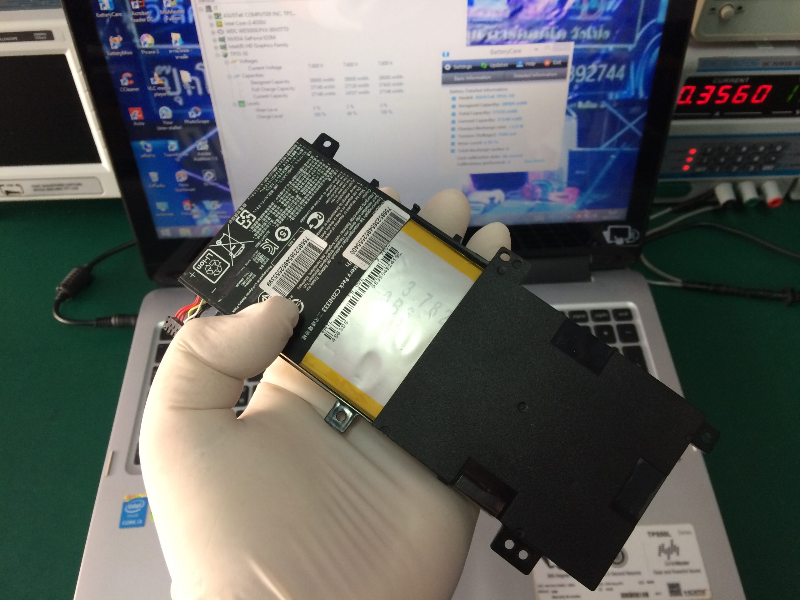 ASUS TP550L เปลี่ยนแบต