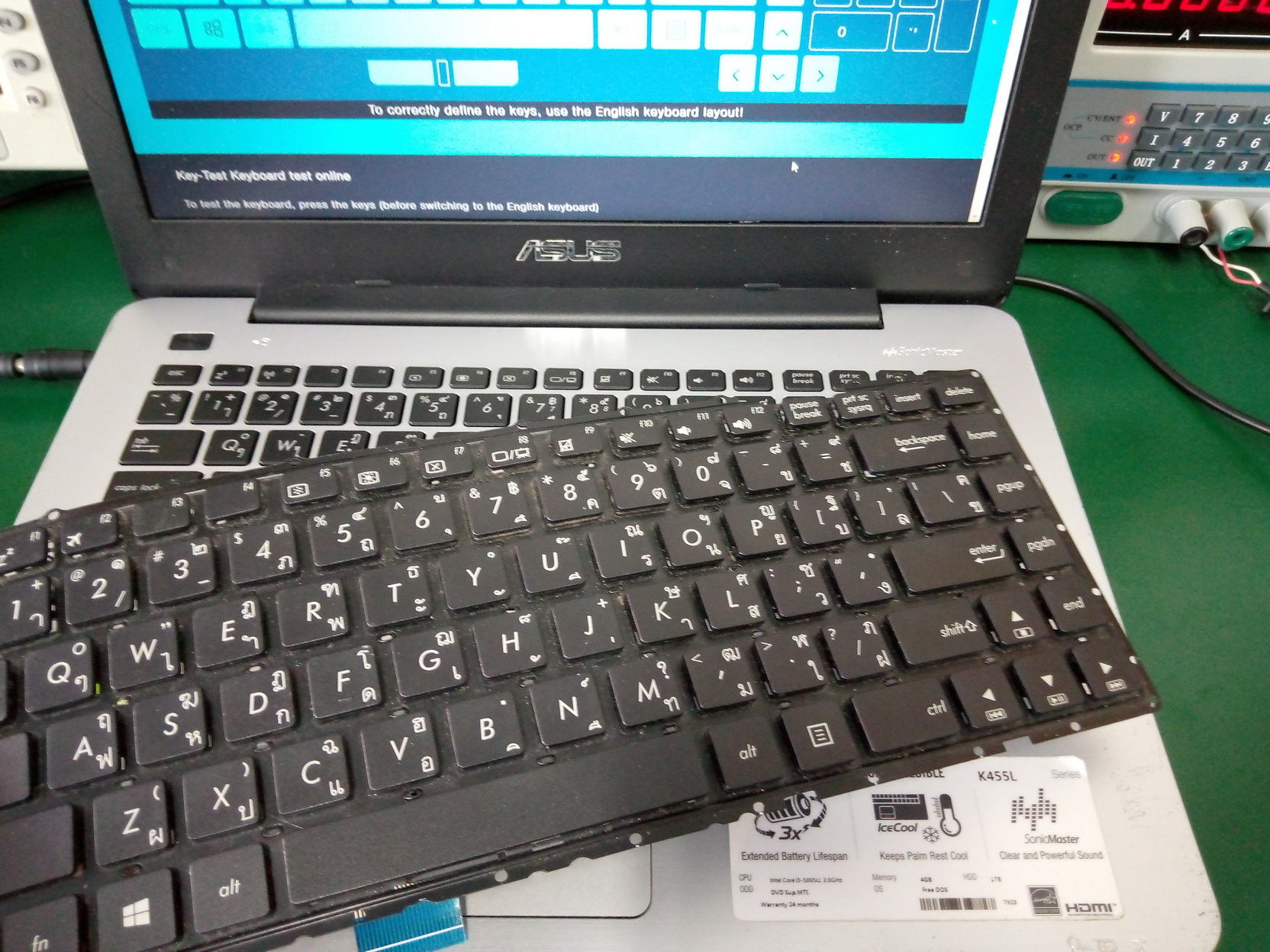ASUS K455L อาการ Keyboard เสีย
