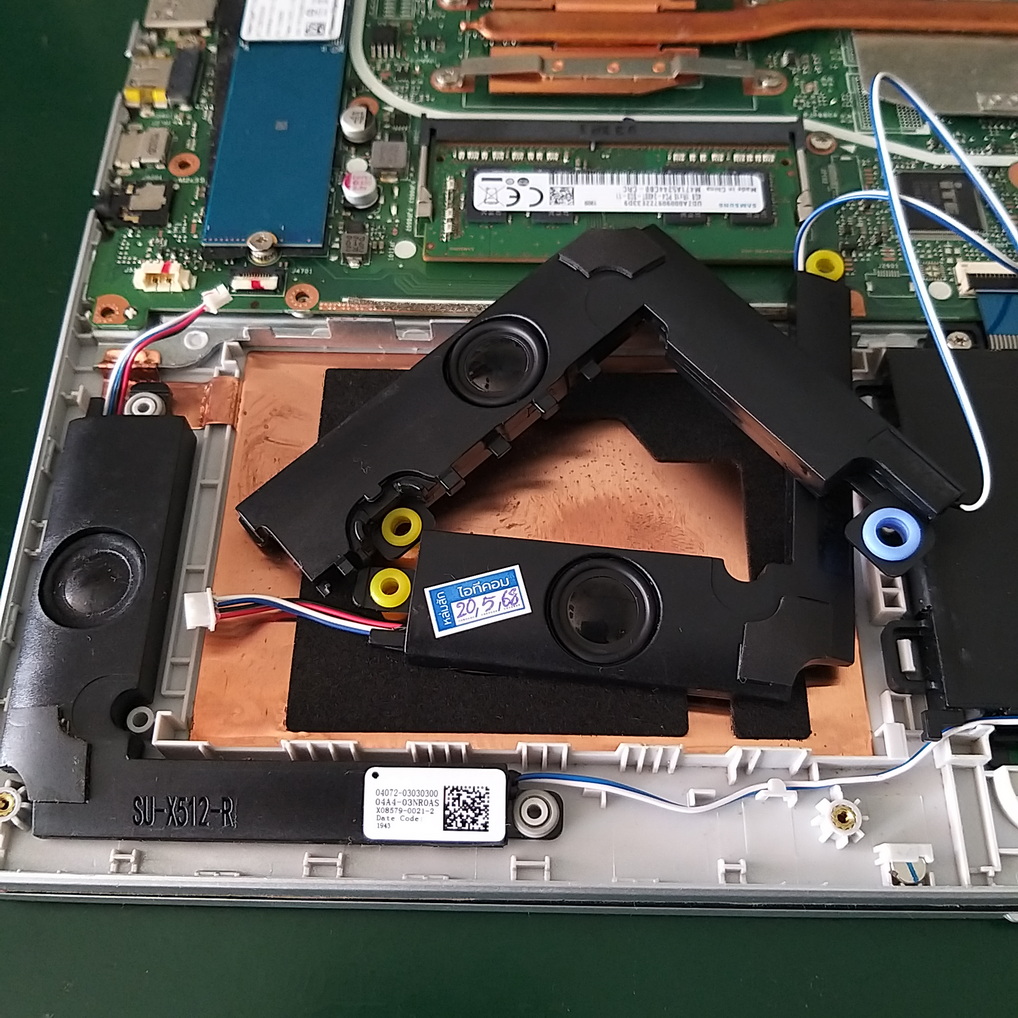 ASUS X512D เสียงแตก เปลี่ยนลำโพงใหม่